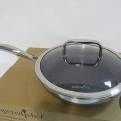 Stainless Steel Nonstick 10" Skillet with Cover 2087 NEW SEALED