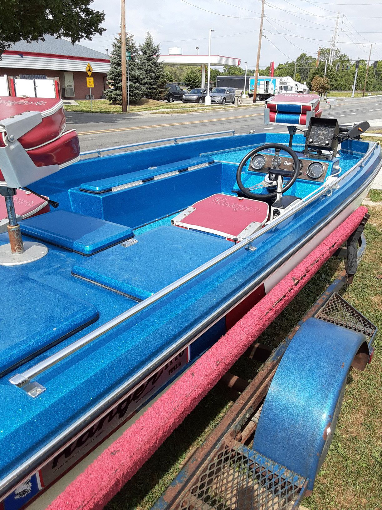 1976 Ranger bass boat garage kept not use very much must sell for health reasons $2,000 {contact info removed} must see it