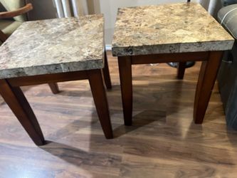 Stone end tables