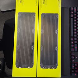 Corsair Hydro X Series XR5 360mm radiators - riple 120 mm fans mount.