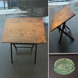 Antique Anco Bilt Rare Folding Drafting Table