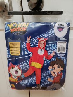 Yo kai watch ,Juba ya. Child costume, hooded jumpsuit with ears and tails