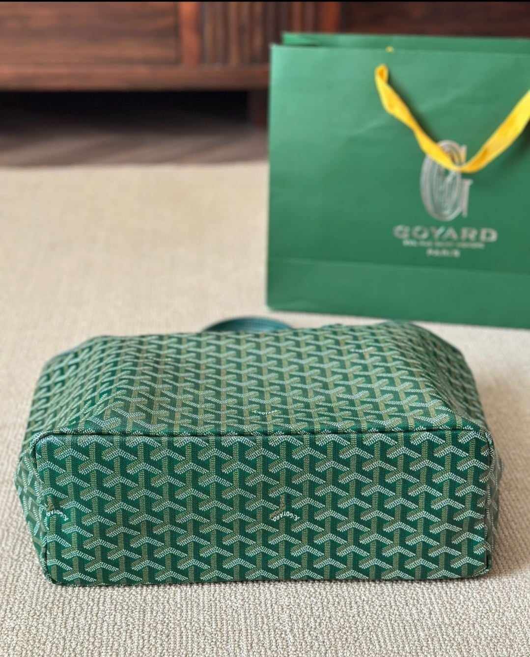 Large Tote Bag Green