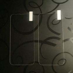2 iPhone tempered glass screen protectors - all phone types