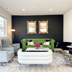 Grey love Seats (set Of 2 )