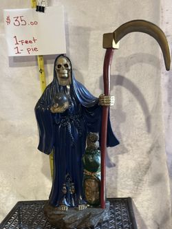 Santa Muerte Azul Para Todo Legal 