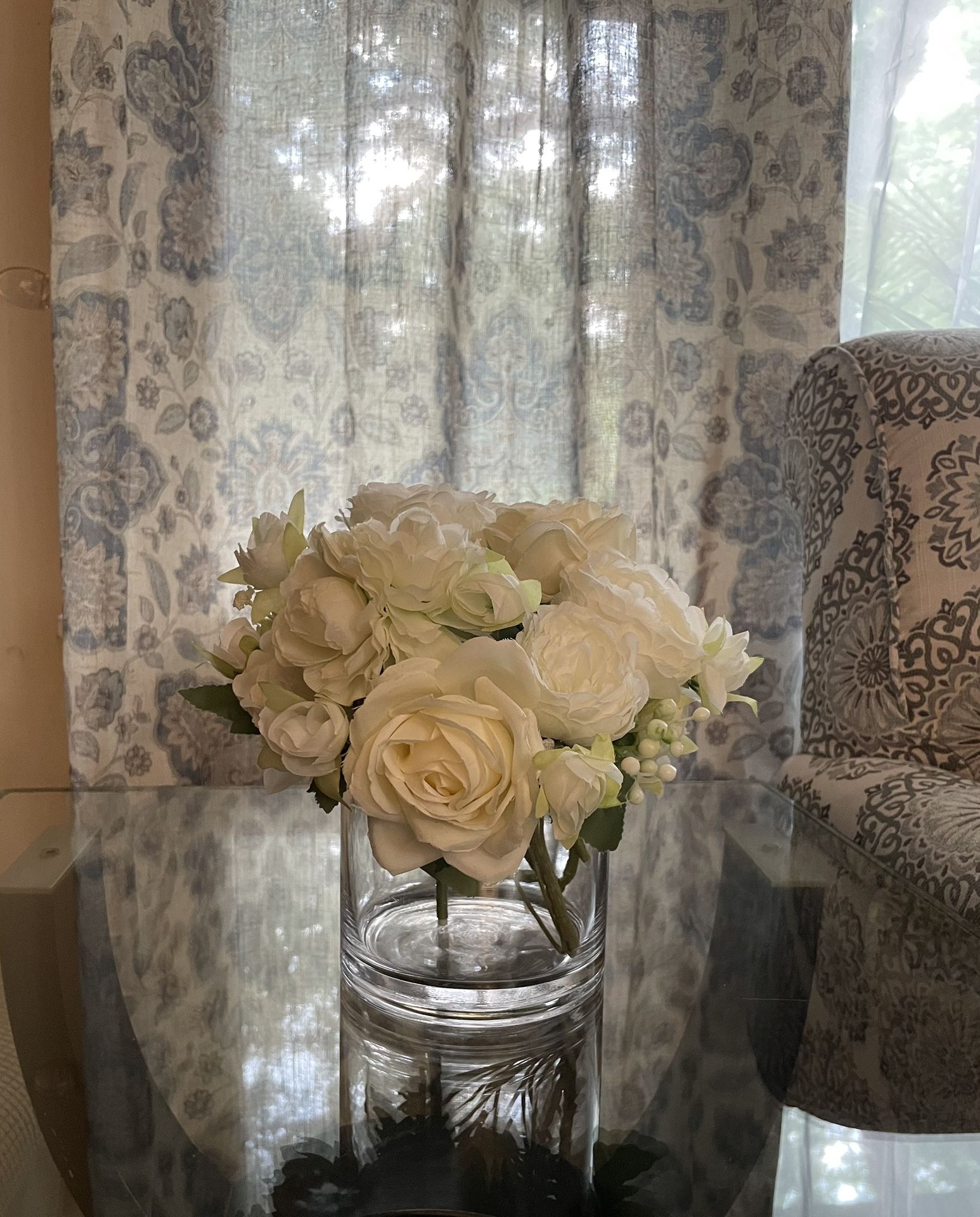 Artificial White Flower Arrangement