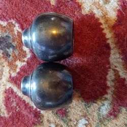 Vintage WM ROGERS Silverplate Salt & Pepper Shakers USA Distressed