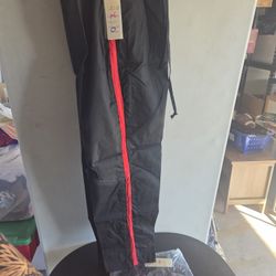 2 Pairs NEW sz Small Black With Red Stripe Scrubs Pants