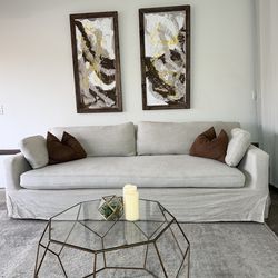 RH Restoration Hardware Slipcovered Sofa 🛻Delivery Available