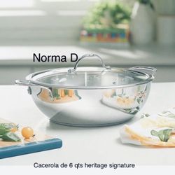 Cacerola De 6 Qts Heritage Signature Nueva En Su Caja 🌺 Princess House 🌺