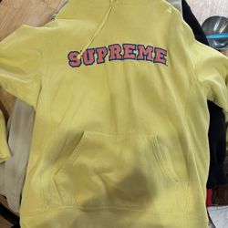 Yellow XL Supreme Hoodie