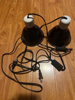 Reptile Heat Lamp Dome Fixtures – Set of 2