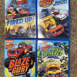 Blaze and the Monster Machines DVDs (4) - Group 7