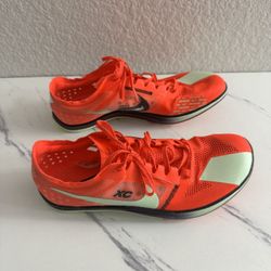 Nike ZoomX Dragonfly XC Track Shoes Men 9 Bright Crimson Vapor Green Spikes New