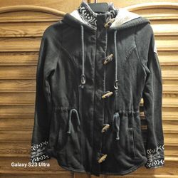 $15 Hollister Sherpa Hoodie Jacket Size Small