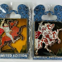 WDI - Haunted Mansion 40th Anniversary Portrait - The Horseman (Before and After) LE 300 2 Pin Set 