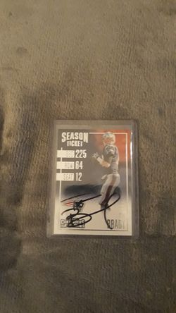 Tom Brady football card