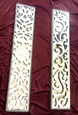 💖Boho Chic Mirrored Wall Panels💖 🪞Set of 2🪞   ✨Elevate your space with this gorgeous matching pair of decorative wall panels!