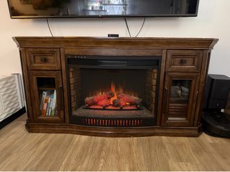 Electric fireplace media Consolé
