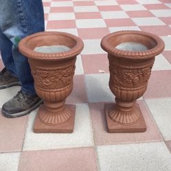 New Flower Pots Made Out Of Cement Perfect Gift 