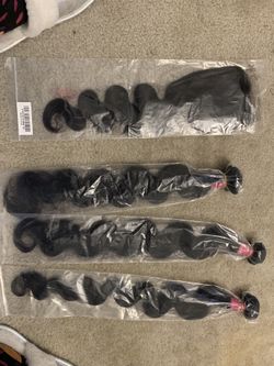 Body wave hair with closure