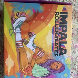 Roller Skates Vintage Pink 4 Wheel Roller Stakes