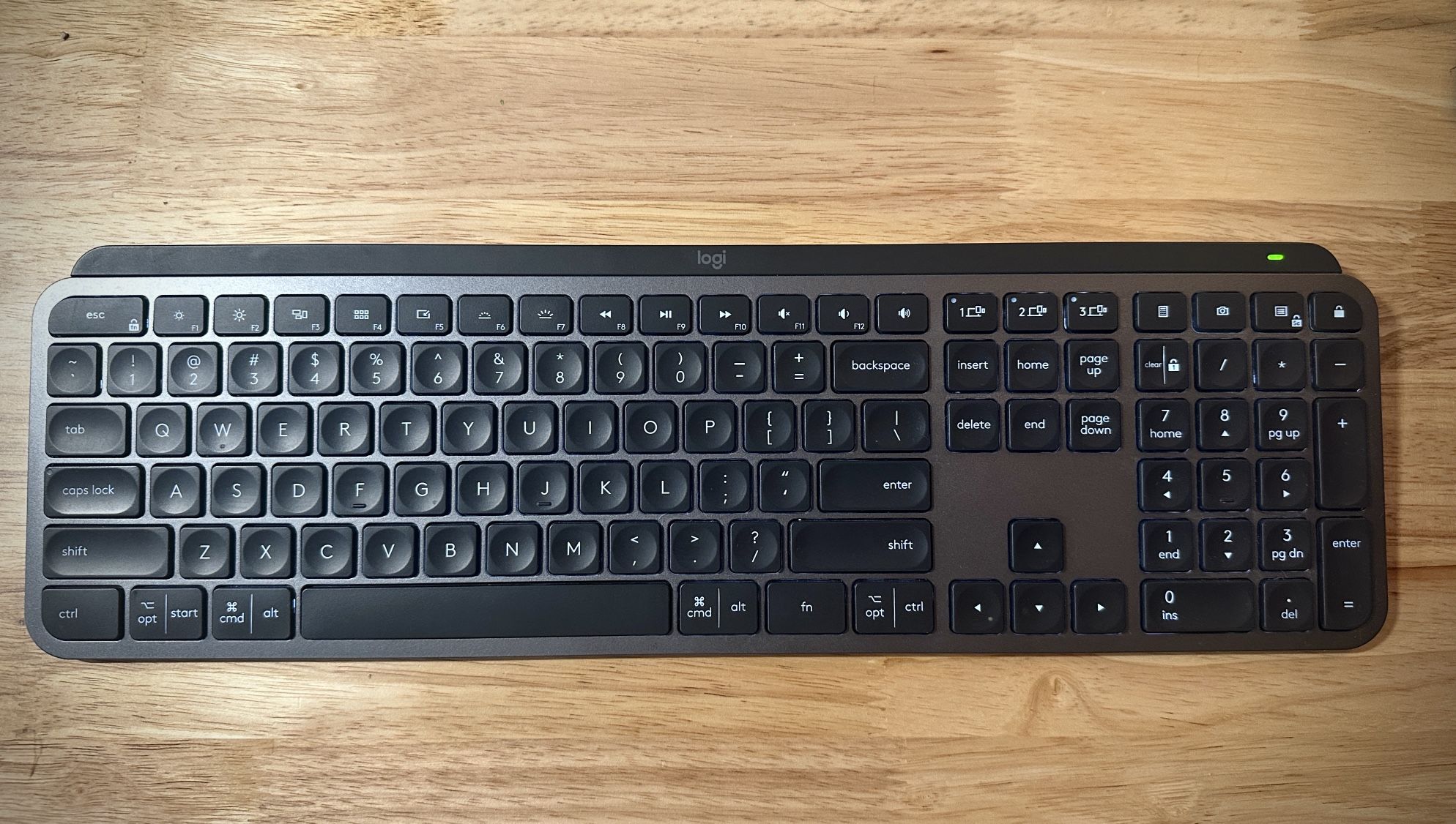 Logitech MX Keys Illuminated Wireless Keyboard with Bluetooth, USB-C