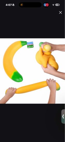 Squeezy Giant Banana Stress Toy