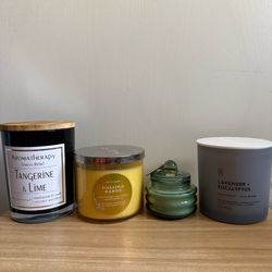 3 NEW & 1 used Candles