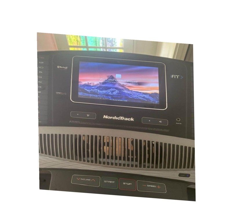 phone whether Sunny Health & Fitness Treadmill - Shape Up at Home