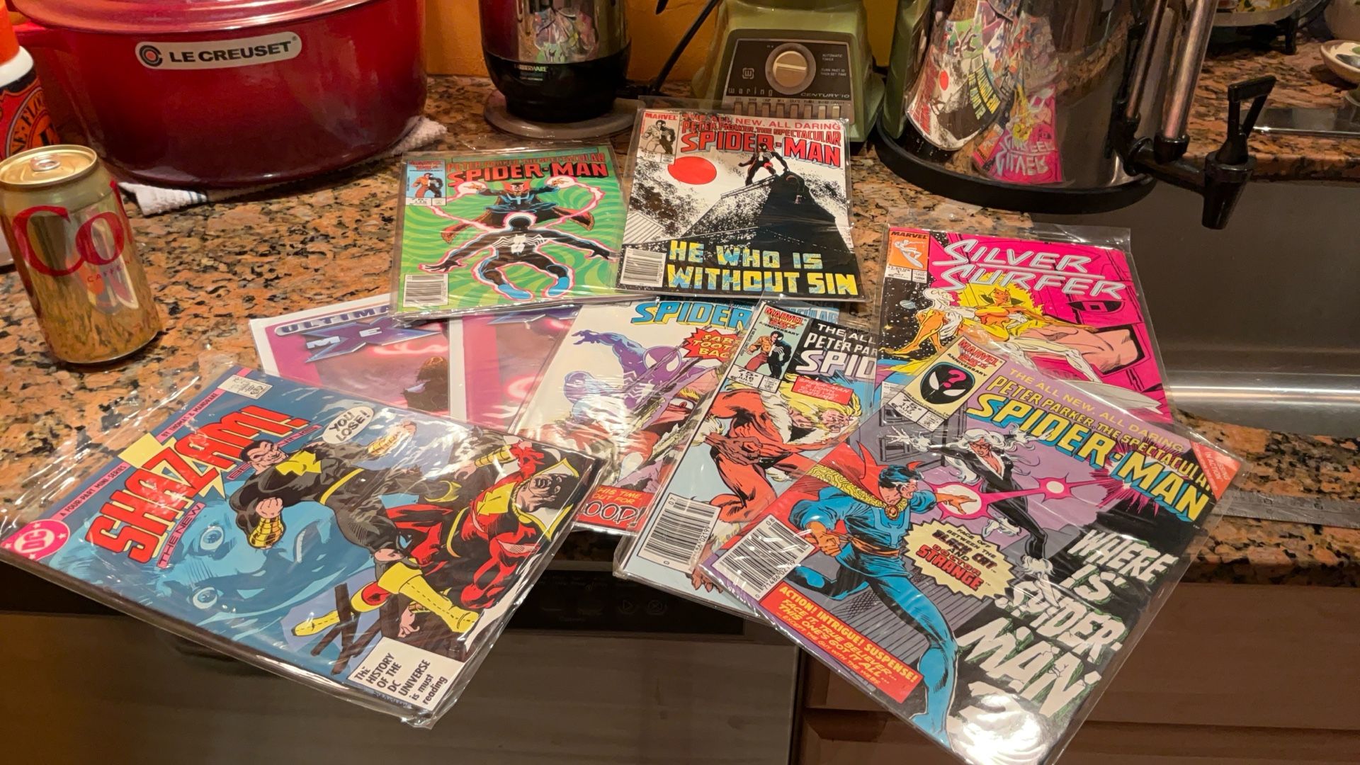 Nine Comic Comic Books For One Price! Spider-Man, Silver Surfer X-Men