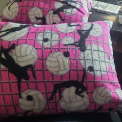 FLEECE volleyball Travel Pillow