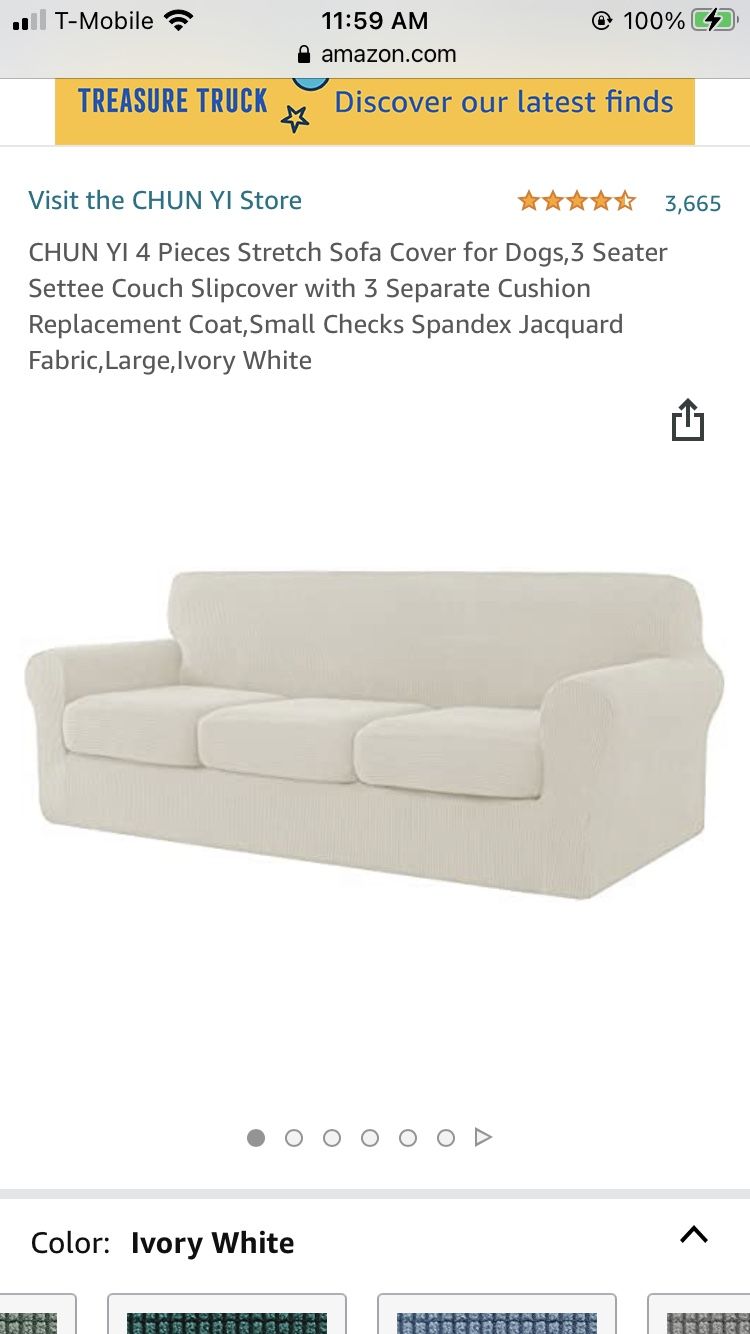 4 Pc Couch Cover