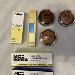 Skincare/Makeup: Milani, Manyo, Knemo, Mizz Korea