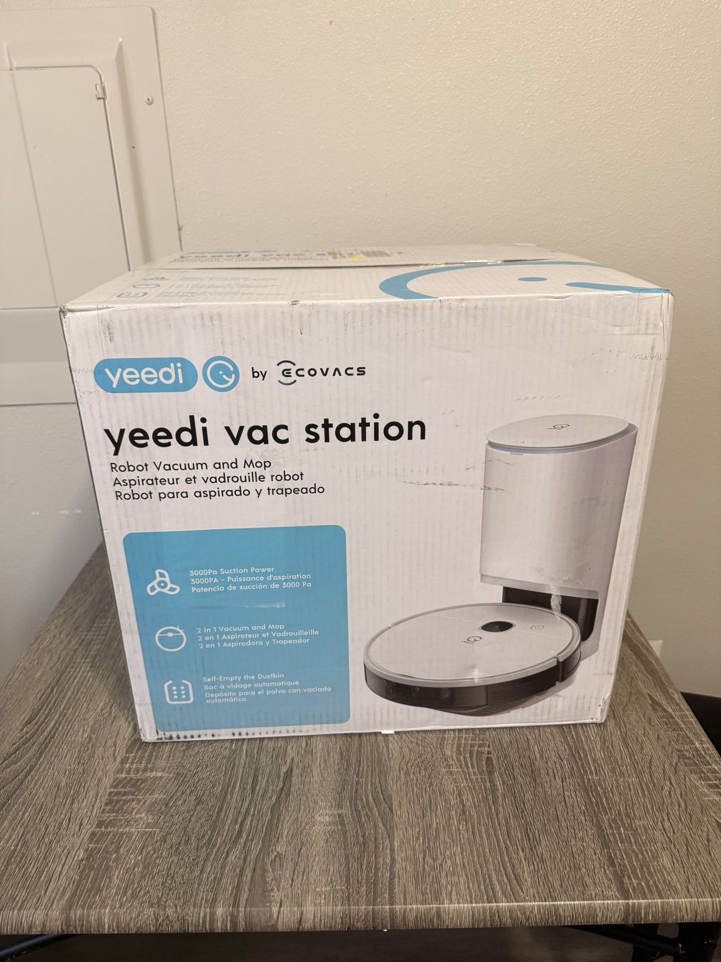 Yeedi By Ecovacs DVX34 2-in-1 Vacuum & Mop Vac Station Self Emptying SEALED NEW