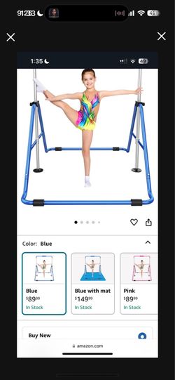 Gymnastic bar