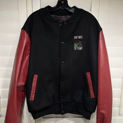 Vintage 90s Leather Rare Varsity Jacket
