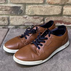 aldo brown leather casual shoes 