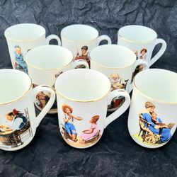 Norman Rockwell Mug Set