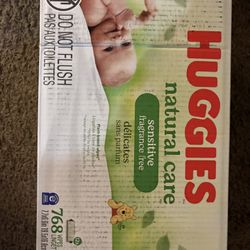 Huggies Wipes -natural Care  768 Count 