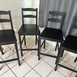 Set Of 4 IKEA Bar Chairs