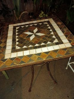 Outdoor Mosaic Patio Table For Two