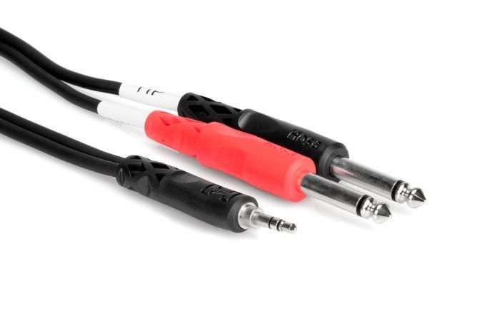 Hosa CMP-159 Stereo Breakout Cable TRS to Dual TS - 10 Feet