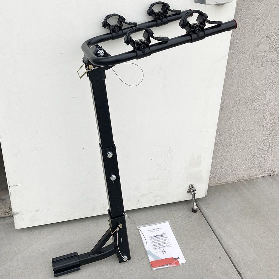 (New) $55 Tile Foldable 2-Bike Rack Mount Bicycle Carrier for 2” Hitch Trucks SUVs 70lbs Max