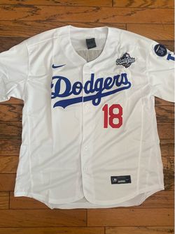 White Los Angeles Yamamoto World Series jersey