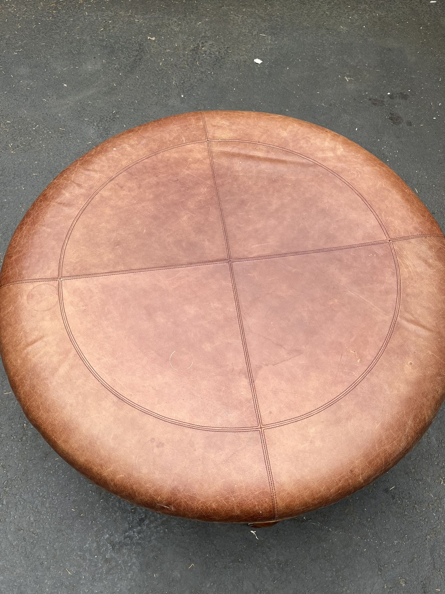 Genuine leather ottoman for Sale in Federal Way, WA OfferUp
