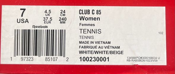 Women’s Reebok Tennis Shoes size 7