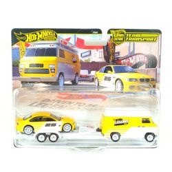 Hot Wheels 2025 Legends Tour Team Transport BMW M3 (E46) HW Rally Hauler Yellow