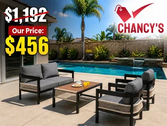 Outdoor Patio Furniture Set - 4 Piece Conversation Set - $456 - Oxnard
